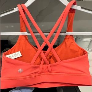 Lululemon Energy Bra Size 6 NWOT in Autumn Red.